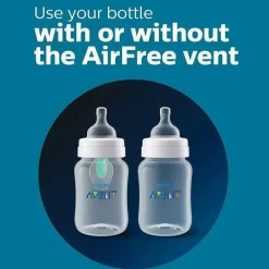 Philips Avent Gifts Over $50|Feeding Gift Set*Avent - Anti-Colic Baby Bottle With Airfree Vent Newborn Gift Set With Snuggle, Clear