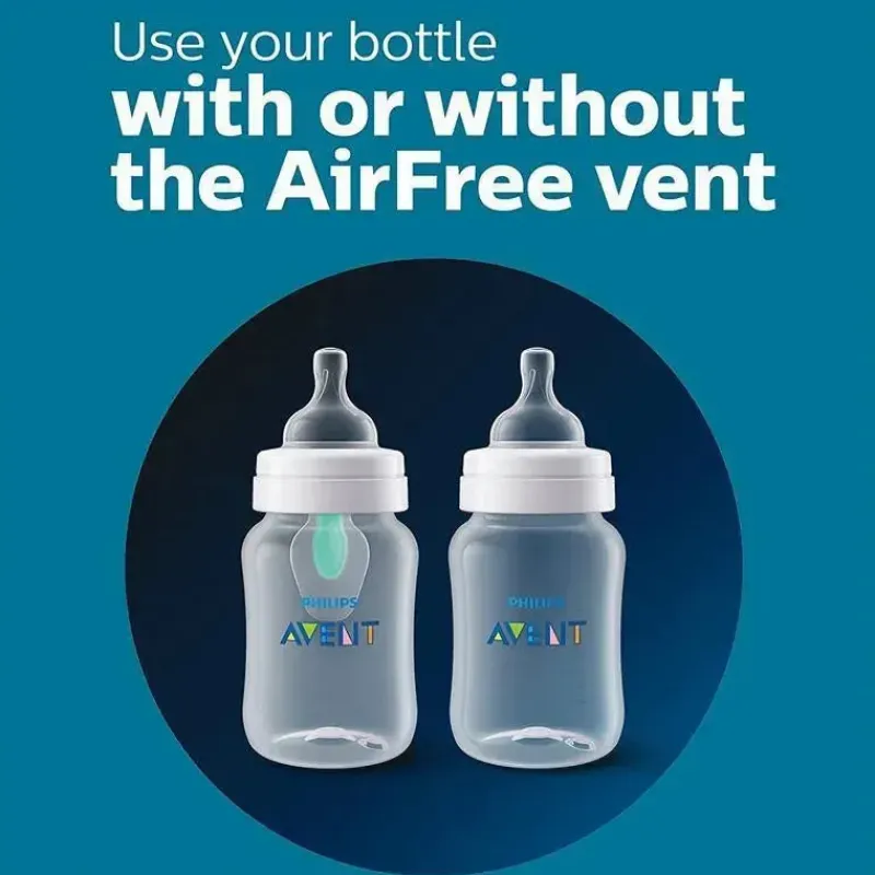 Philips Avent Gifts Over $50|Feeding Gift Set*Avent - Anti-Colic Baby Bottle With Airfree Vent Newborn Gift Set With Snuggle, Clear