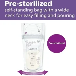 Philips Avent Food Storage*Avent - 50Ct Breast Milk Storage Bags, 6Oz/180Ml