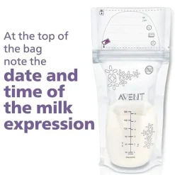 Philips Avent Food Storage*Avent - 50Ct Breast Milk Storage Bags, 6Oz/180Ml