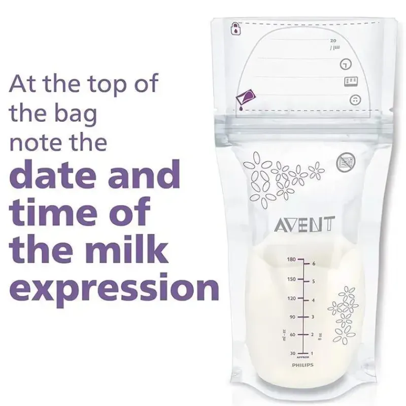Philips Avent Food Storage*Avent - 50Ct Breast Milk Storage Bags, 6Oz/180Ml