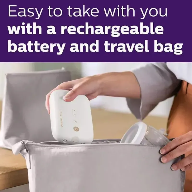 Philips Avent Breast Pumps*Avent - Electric Double Breast Pump, White with Travel Bag