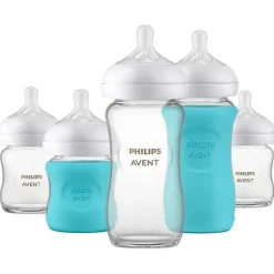 Philips Avent Gifts Over $50|Feeding Gift Set*Avent - Glass Natural Bottle Baby Set