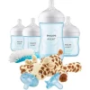 Philips Avent Gifts Over $50|Feeding Gift Set*Avent - Natural Baby Bottle Blue Baby Gift Set With Snuggle