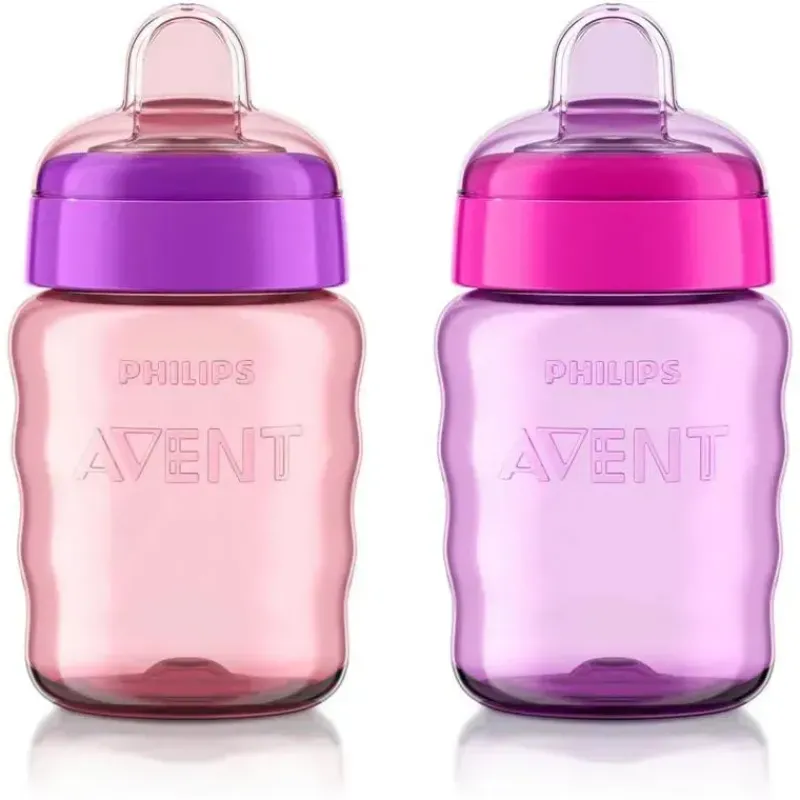 Philips Avent Straw, Sippy & Training Cups|Dishes, Utensils & Food Containers*Avent - 2Pk My Easy Sippy Cup, Pink/Purple, 9Oz