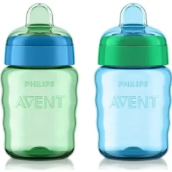 Philips Avent Straw, Sippy & Training Cups|Dishes, Utensils & Food Containers*Avent - 2Pk My Easy Sippy Cup, Blue/Green, 9Oz