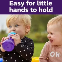Philips Avent Straw, Sippy & Training Cups|Dishes, Utensils & Food Containers*Avent - 2Pk My Grippy Spout Cup, Pink/Purple, 10Oz