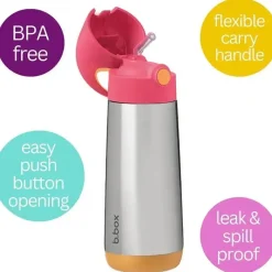 BBox Insulated Cups|Dishes, Utensils & Food Containers*B. box - 16.9Oz Strawberry Shake Insulated Drink Bottle