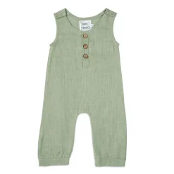 Babe Basics Baby One-Pieces*- Linen Baby Romper, Sage