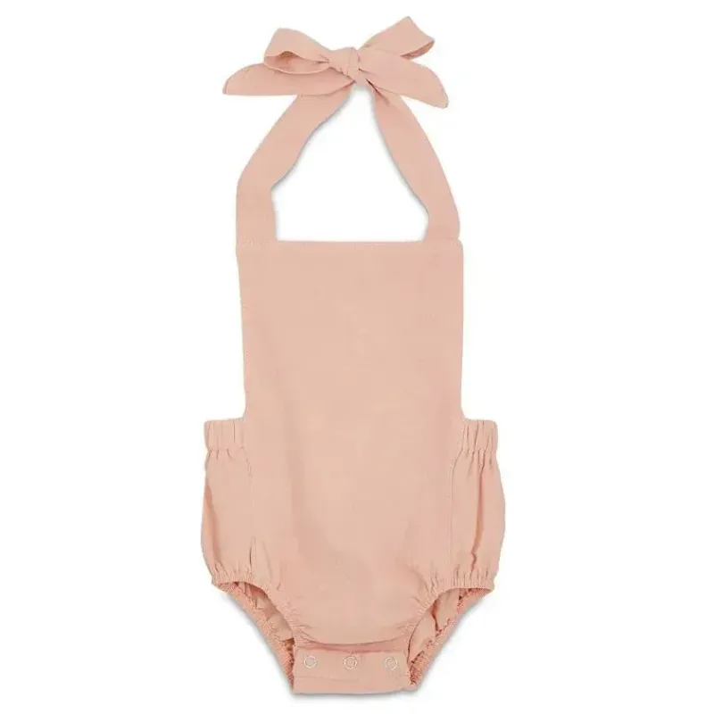 Babe Basics Baby One-Pieces*- Summer Baby Romper, Blush