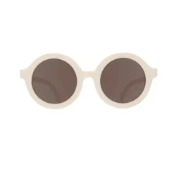 Babiators Gift For Toddler|Sunglasses*- Euro Round Sweet Cream Baby Sunglasses Amber Lenses | 0-2 years old