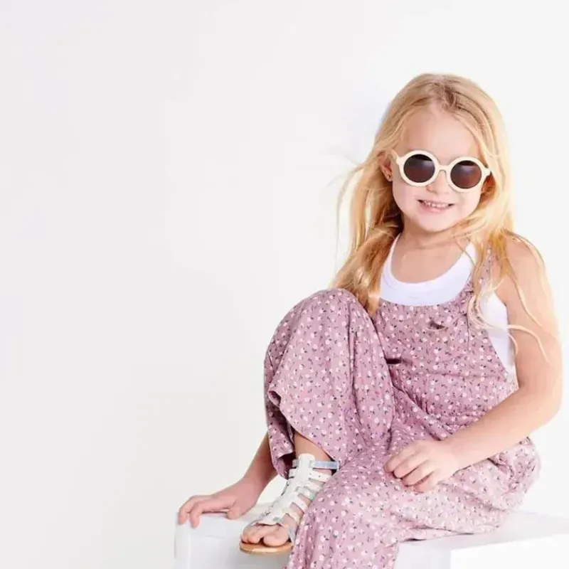 Babiators Gift For Toddler|Sunglasses*- Euro Round Sweet Cream Sunglasses Amber Lenses