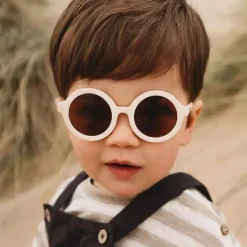 Babiators Gift For Toddler|Sunglasses*- Euro Round Sweet Cream Sunglasses Amber Lenses