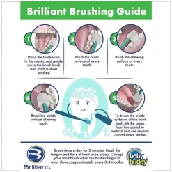 Baby Buddy Oral & Nasal Care*- Brilliant Baby Toothbrush, Blue