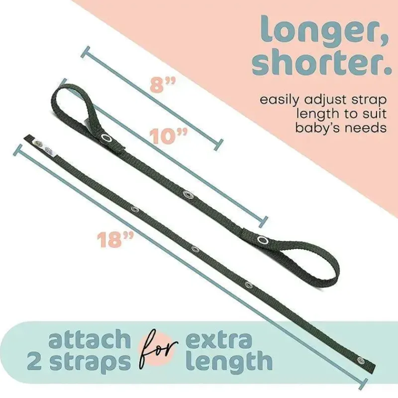Baby Buddy Stroller Toys*- Secure A Toy Tether, Black/White