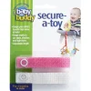 Baby Buddy Stroller Toys*- Secure A Toy Tether, Pink/White