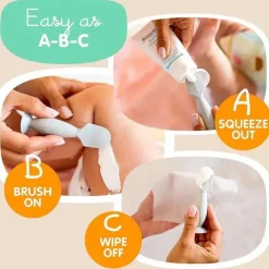 BabyBum Diaper Rash*Baby Bum - Mini Brush Grey Diaper Ointment Applicator