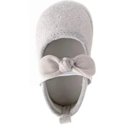 Baby Deer Baby Shoes*- Baby Girl Kaydence Shimmer Pink Mary Jane Slip On, Silver