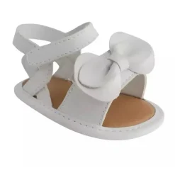 Baby Deer Baby Shoes*- Baby Girl Waddle Brooke Sandal Soft Sole, White