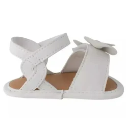 Baby Deer Baby Shoes*- Baby Girl Waddle Brooke Sandal Soft Sole, White