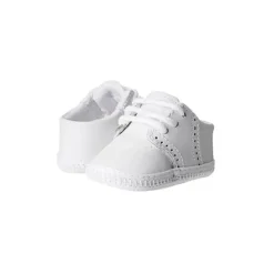 Baby Deer Baby Shoes*Crib Shoe Leather Saddle Oxford, White