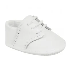 Baby Deer Baby Shoes*Crib Shoe, White - Size 3 (6-9M)