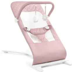 Baby Delight Bouncers, Swings & Rockers|Baby Shower*- Alpine Deluxe Portable Bouncer, 0-6 months, Organic Rose