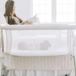 Baby Delight Cradle & Bassinet Bedding*- Beside Me Dreamer Bassinet And Bedside Sleeper, Driftwood Grey