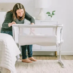 Baby Delight Cradle & Bassinet Bedding*- Beside Me Dreamer Bassinet And Bedside Sleeper, Driftwood Grey
