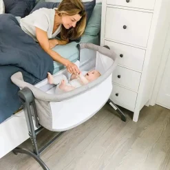 Baby Delight Cradle & Bassinet Bedding*- Beside Me Wink Baby Bassinet & Bedside Sleeper, Grey