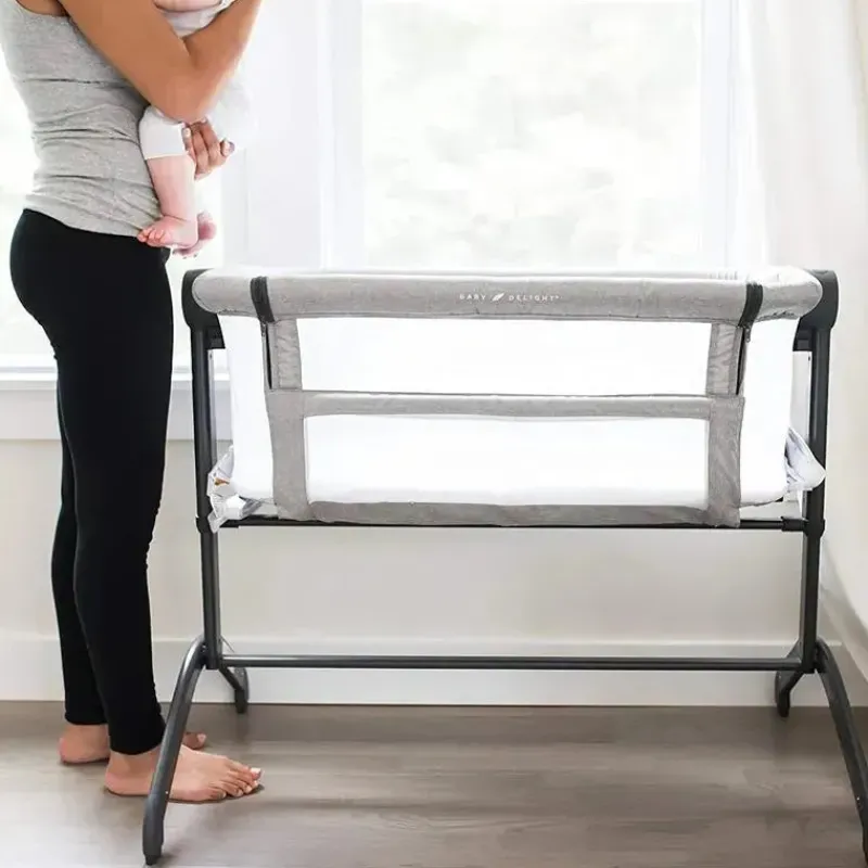 Baby Delight Cradle & Bassinet Bedding*- Beside Me Wink Baby Bassinet & Bedside Sleeper, Grey