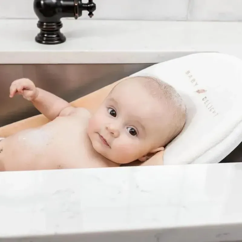 Baby Delight Gifts From $25 To $50|Bath Toys*- Cushy Nest Cloud Premium Organic Infant Bather, Organic Oat