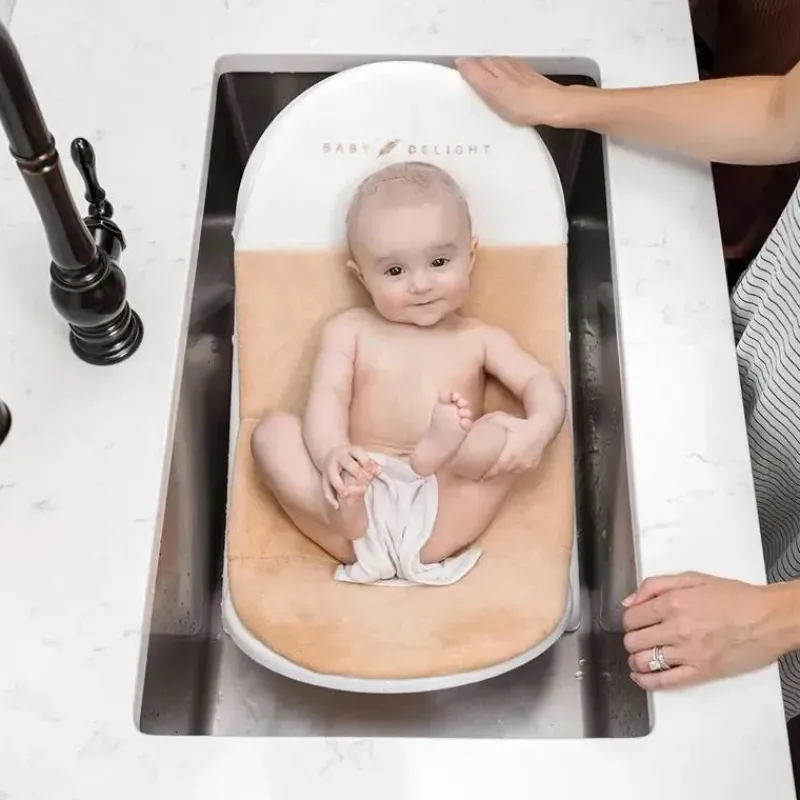 Baby Delight Gifts From $25 To $50|Bath Toys*- Cushy Nest Cloud Premium Organic Infant Bather, Organic Oat