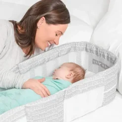 Baby Delight Cradle & Bassinet Bedding*- Snuggle Nest Dream Portable Infant Sleeper, Grey Scribbles