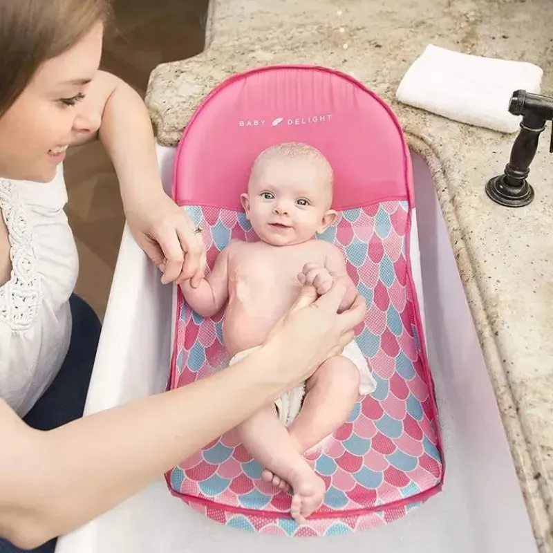 Baby Delight Bath Tubs & Seats*Cushy Nest Lite - Deluxe Infant Bather - Mermaid Tail