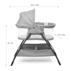 Baby Delight Cradle & Bassinet Bedding*Doze Bassinet & Bedside Sleeper Grey - Baby Bassinet