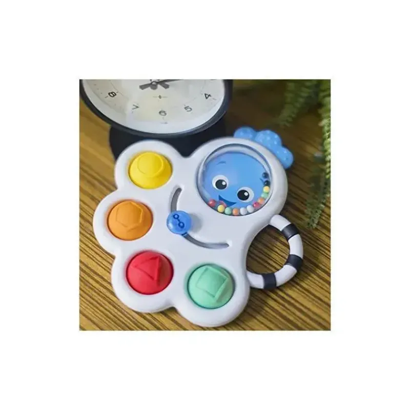 Baby Einstein Rattles & Teethers|Toys For 0-12 Months*Opus's Shape Pops Sensory Rattle & Teether