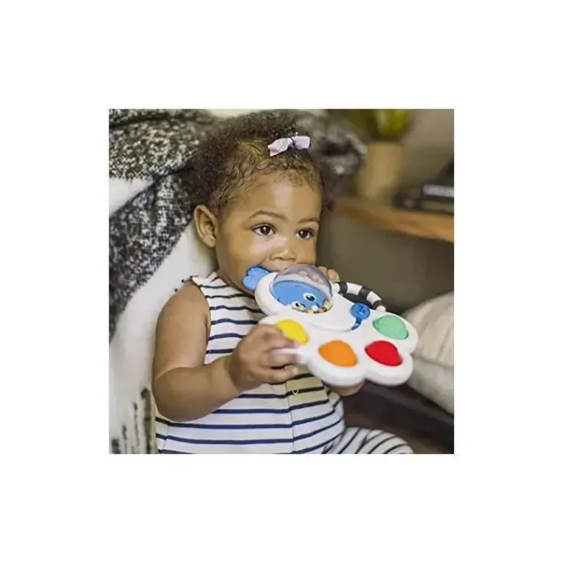 Baby Einstein Rattles & Teethers|Toys For 0-12 Months*Opus's Shape Pops Sensory Rattle & Teether