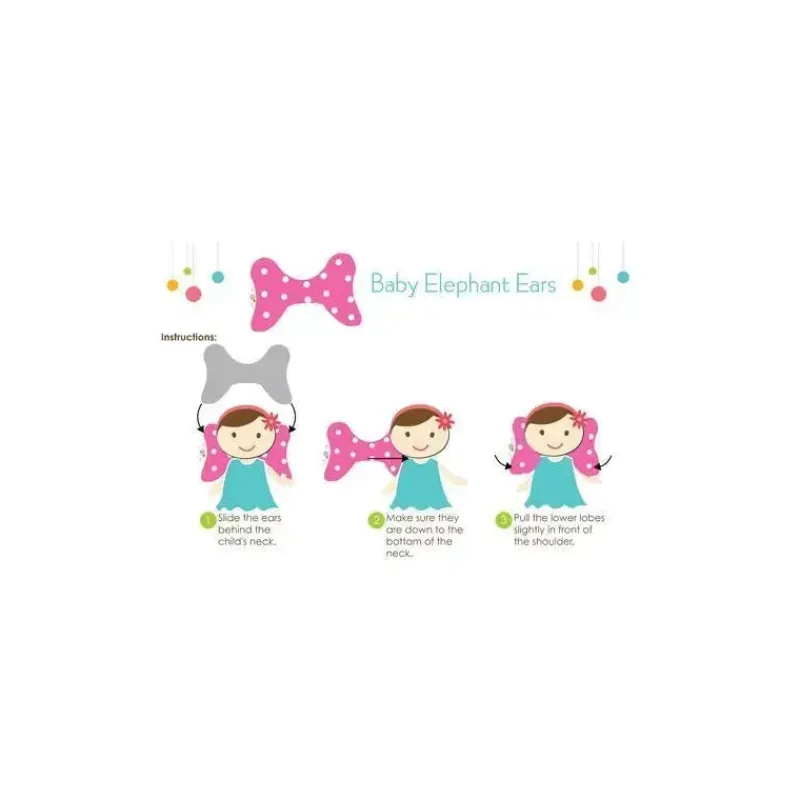 Baby Elephant Ears Pillows & Head Support*Dino Ears