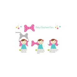 Baby Elephant Ears Pillows & Head Support*Rainbow Ears Pillow