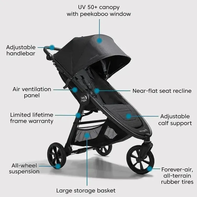 Baby Jogger Travel Systems*- City Mini GT2 Travel System, Opulent Black