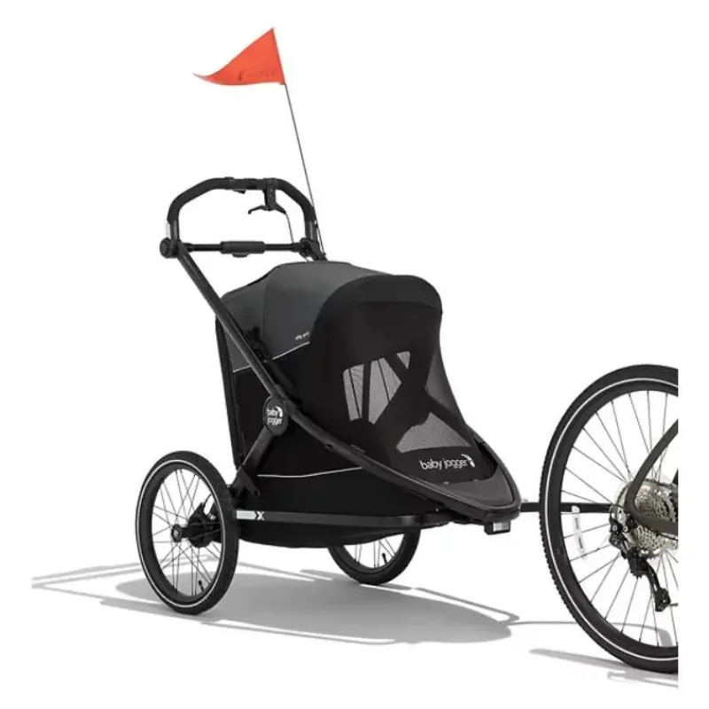 Baby Jogger Jogging Strollers|Cool Baby Products*- City Prix™ Jogger X Bike Trailer, Ambition Black