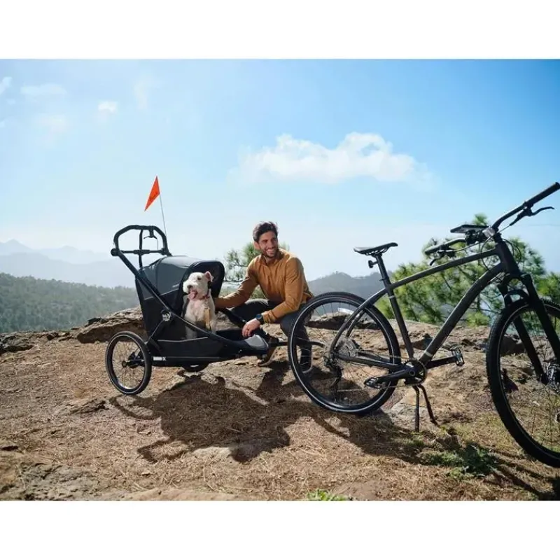 Baby Jogger Jogging Strollers|Cool Baby Products*- City Prix™ Jogger X Bike Trailer Stroller, Ambition Black
