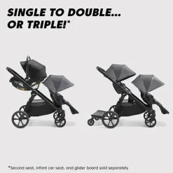 Baby Jogger Single Strollers*- City Select 2 Single to Double Stroller, Peact Blue