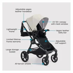 Baby Jogger Single Strollers*- City Sights Stroller Bundle, Frosted Ivory