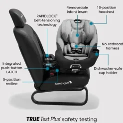 Baby Jogger Convertible Car Seats*- City Turn Rotating Convertible Car Seat, Onyx Black