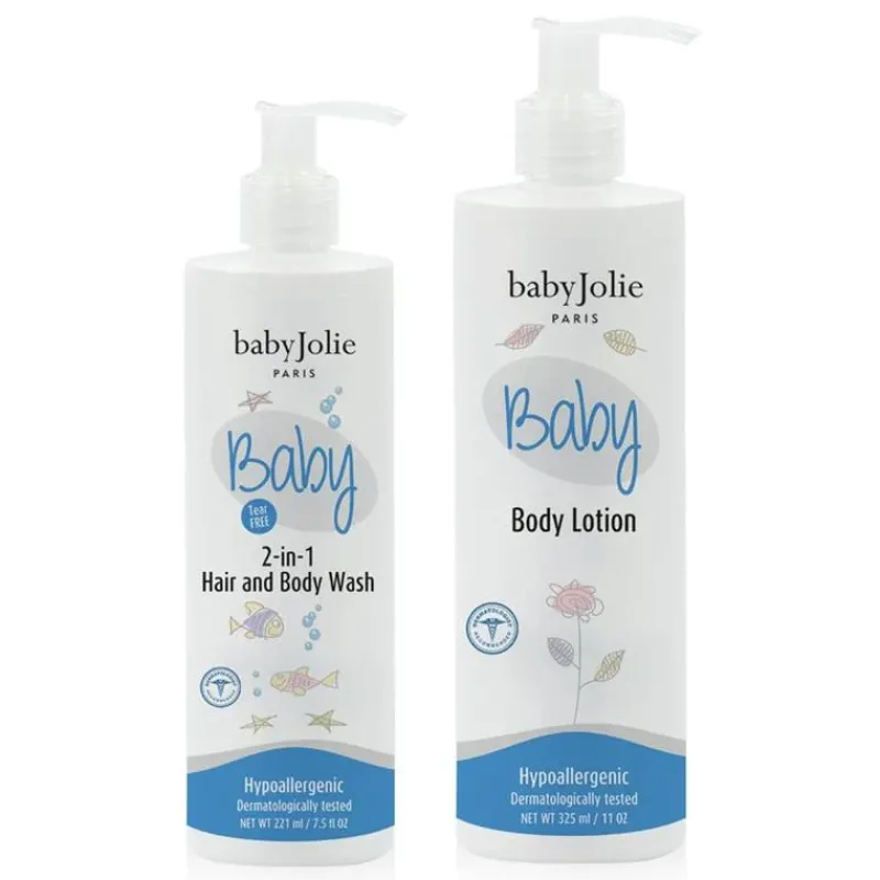 Baby Jolie Cleaning*- Baby Bath Set (Body Lotion & 2 In 1 Hair And Body Wash)