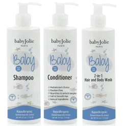 Baby Jolie Bath Gift Set|Cleaning*- Baby Bath Time Set (Shampoo, Conditioner, 2 In 1 Hair And Body Wash)