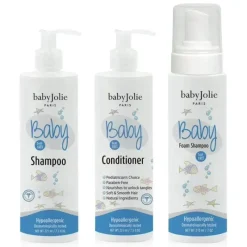 Baby Jolie Bath Gift Set|Shampoo & Conditioner*- Hair Care Set For Infant And Toddlers (Shampoo, Conditioner & Foam Shampoo), Tear Free
