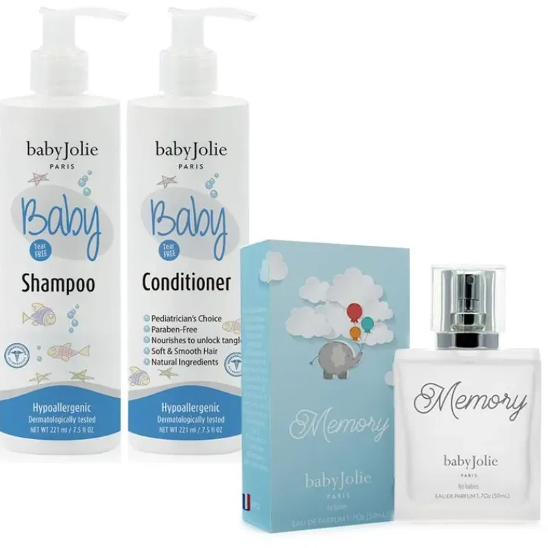 Baby Jolie Bath Gift Set|Cleaning*Bath Gift Set (Shampoo, Conditioner & Memory Baby Perfume)
